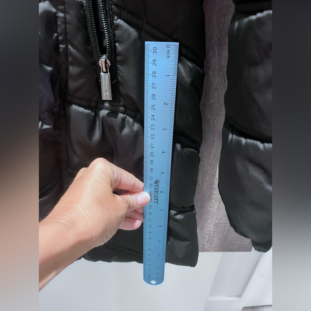 Kenneth Cole New York Women's Chevron Quilted Jacket - Black Size Large - Picture 9 of 10